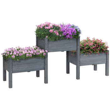 木制花盆 /木材种植箱（周末不发货）（ Amazon Shipping）（WalMart禁售）