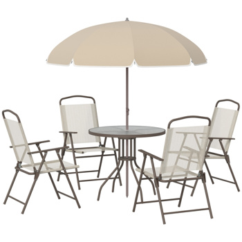 户外餐桌椅套餐带雨伞 （ Amazon Shipping）（WalMart禁售）（周末不发货）