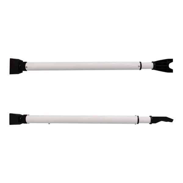 Tür Sicherheitsstange, Weiß 1-Pack Erweiterter Sicherheitsstange für Türen, Heavy Duty Türsicherung, Einstellbarer Balkontür Sicherung, Einbruchschutz Fenster, Tür Sicherheit für Zuhause, Wohnung-5
