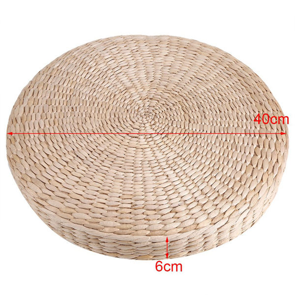 飘窗瑜伽打坐禅修拜佛榻榻米草编蒲团圆形坐垫-7