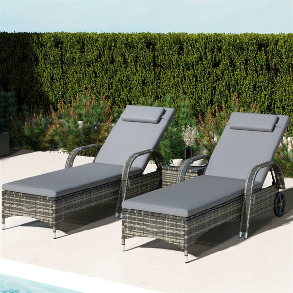 Folding Lounge Chairs / beach chair ( Amazon Shipping)（Prohibited by WalMart）-1