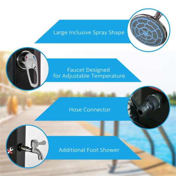 Solar heated shower( Amazon Shipping)（Prohibited by WalMart）-5