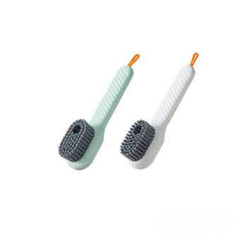 Multifunctional Cleaning Brush Soft Automatic Liquid Shoe Brush Shoe Clothing ﻿2pcs