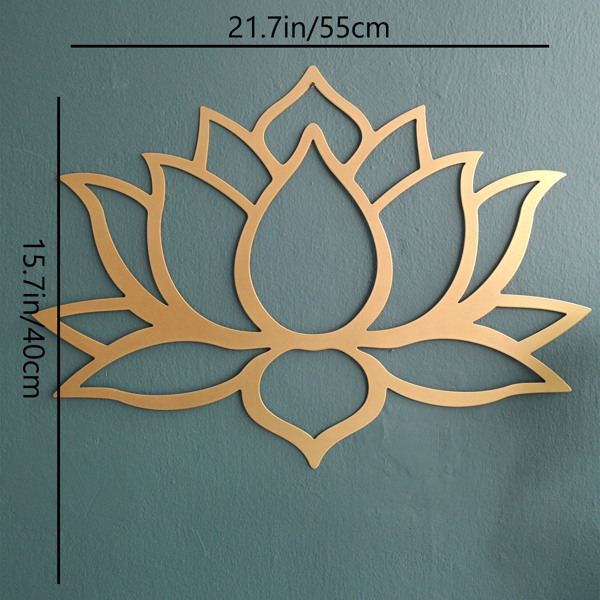 Stunning Large Lotus Metal Wall Art – Modern Living Room Decor & Fabulous Bridal Shower Gift.Wall Sculptures-cif buy-2
