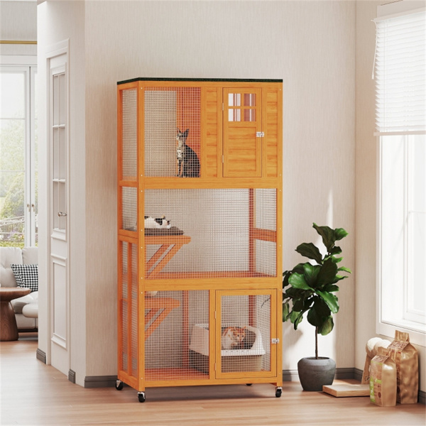 猫舍/木制猫屋（周末不发货）（ Amazon Shipping）（WalMart禁售）-2