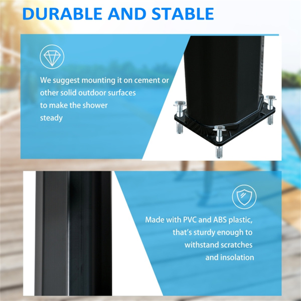 Solar heated shower( Amazon Shipping)（Prohibited by WalMart）-7