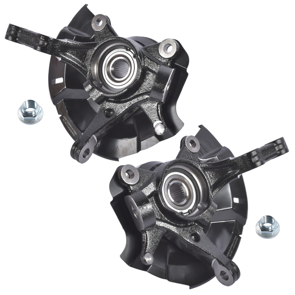 转向节总成 2x Steering Knuckles Left & Right for Dodge Attitude Hyundai Accent 1.4L 1.6L L4 2014-2017-6