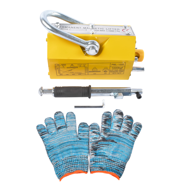 起重器 2200 lbs/1000 kg Lifting Capacity Permanent Magnetic Lifter Lifting Magnet Neodymium Hoist-1