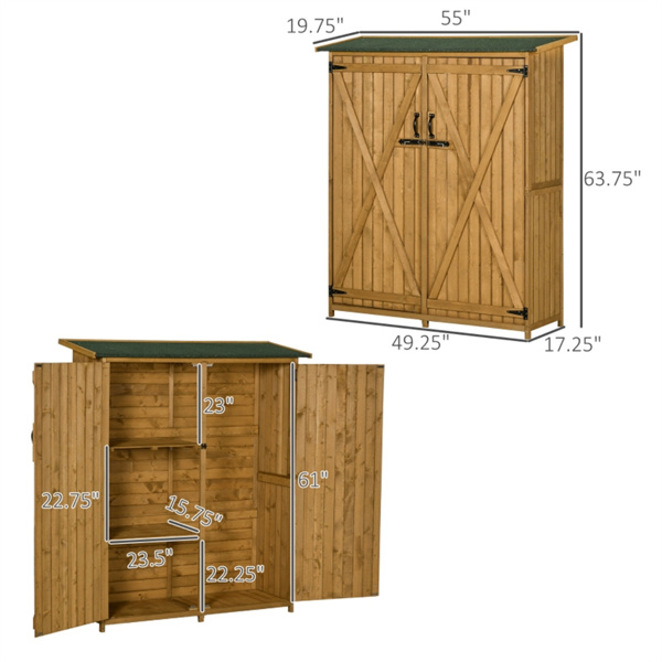 Outdoor Garden Storage Shed Tool House ( Amazon Shipping)（Prohibited by WalMart）-3