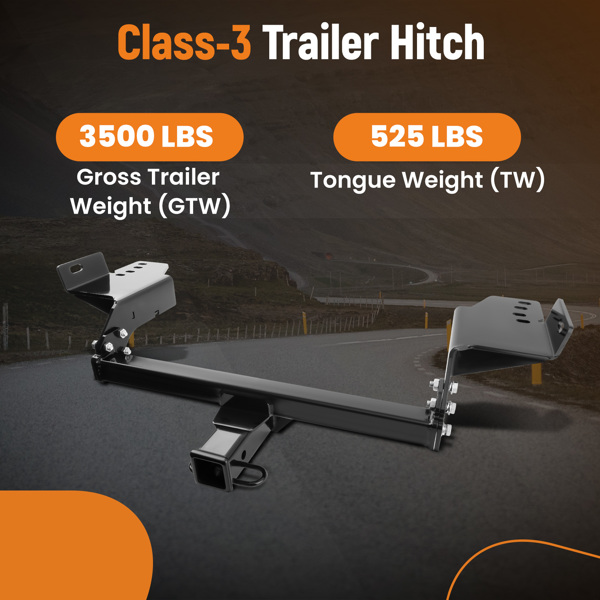 2英寸 3级 拖车牵引挂钩  适用于 Ford Escape SEL SE S Titanium 2013-2019-3