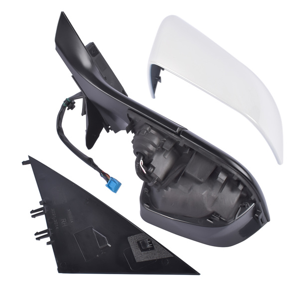 后视镜 Right Side Passenger Side Mirror Power Folding White For Tesla Model 3 M3 2017-2023 ABS Plastic Heated Side View 13PIN Memory Recall Power Glass Adjusted 51167177128-4