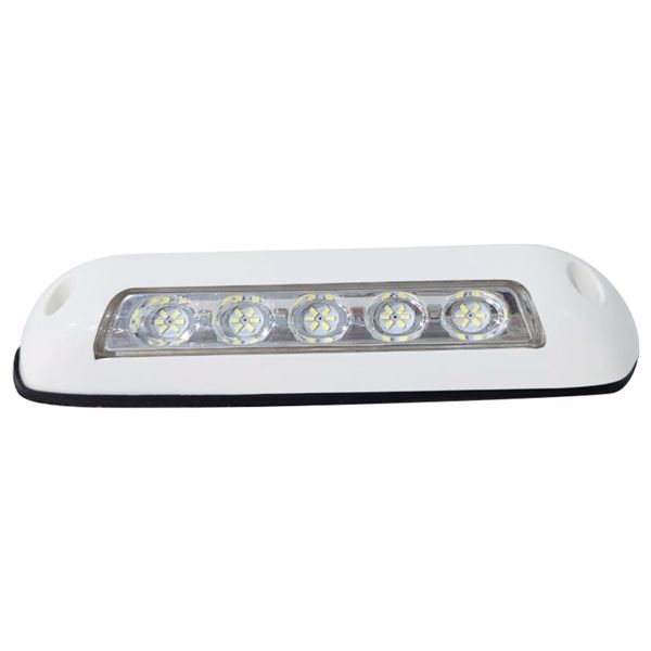 黑白色外壳 房车灯遮阳棚LED车厢旅居车照明灯 12v2.6w 白壳黑底-4