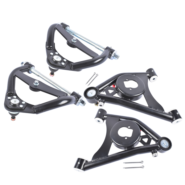 控制臂 Tubular Upper & Lower Control Arms Kit Powdercoated for GM G-Body Chevy Buick Olds 1978-1988-3