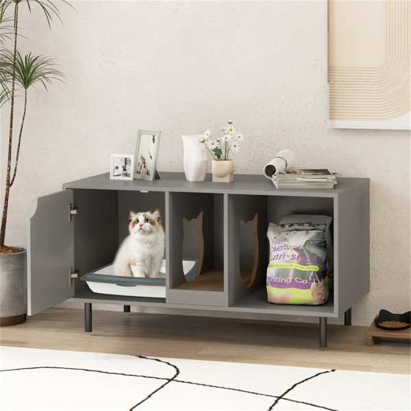 灰色猫砂箱外壳 （amazon shipping-发货，WALMART/amazon禁止销售）周末不发货-8