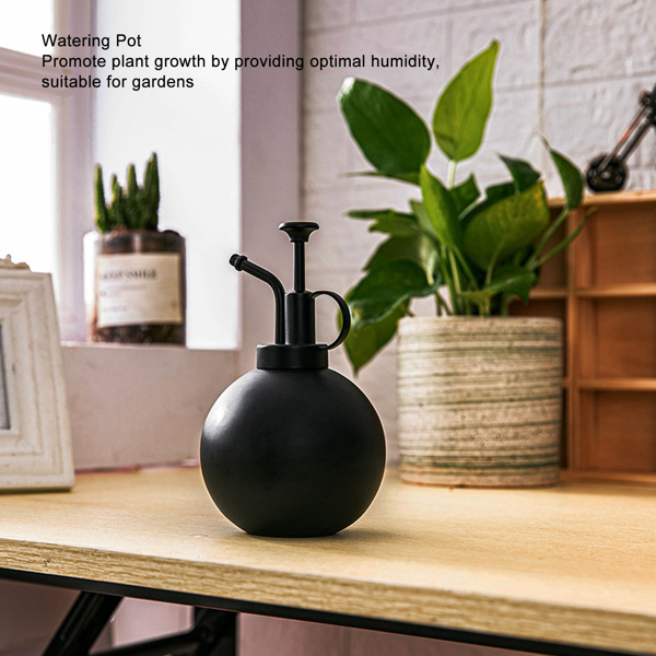 500ml Watering Pot Vintage Hand Press Spray Bottle Garden Balcony Accessory Black-5