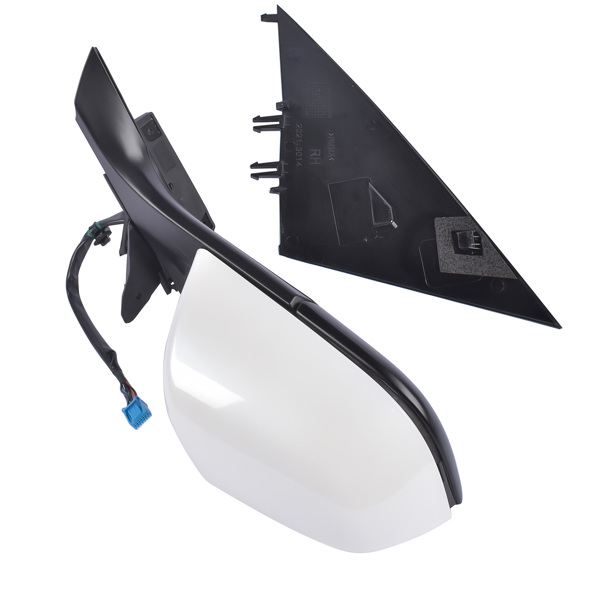 后视镜 Right Side Passenger Side Mirror Power Folding White For Tesla Model 3 M3 2017-2023 ABS Plastic Heated Side View 13PIN Memory Recall Power Glass Adjusted 51167177128-3