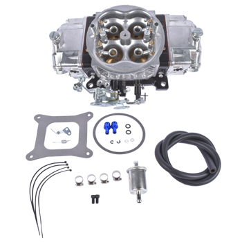 化油器 750 CFM Billet Aluminum 4 Barrel Square Bore Double Pumper Race Carburetor BR-67200 Gasoline Mechanical No Choke