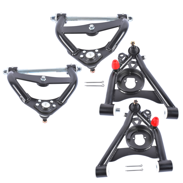 控制臂 Tubular Upper & Lower Control Arms Kit Powdercoated for GM G-Body Chevy Buick Olds 1978-1988-4