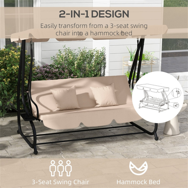 Outdoor Patio Swing Chair ( Amazon Shipping)（ Prohibited by WalMart ）-4