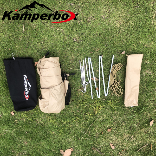 Kamperbox MT380三角网纱帐篷轻型防蚊防虫帐篷B3微网PU涂层聚酯底玻璃纤维杆-8