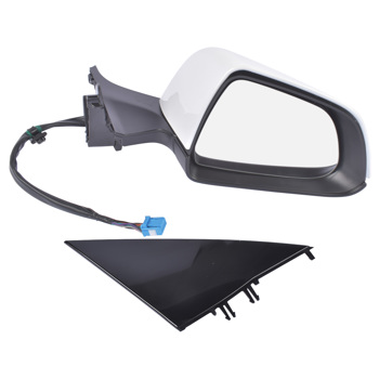 后视镜 Right Side Passenger Side Mirror Power Folding White For Tesla Model 3 M3 2017-2023 ABS Plastic Heated Side View 13PIN Memory Recall Power Glass Adjusted 51167177128