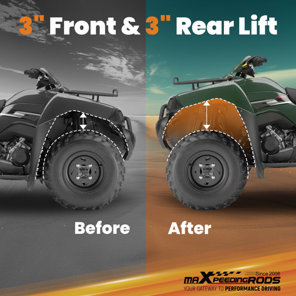 3英寸升降套件适用于Polaris Ranger 800 EFI XP HD IRS全尺寸 2009-2014-3