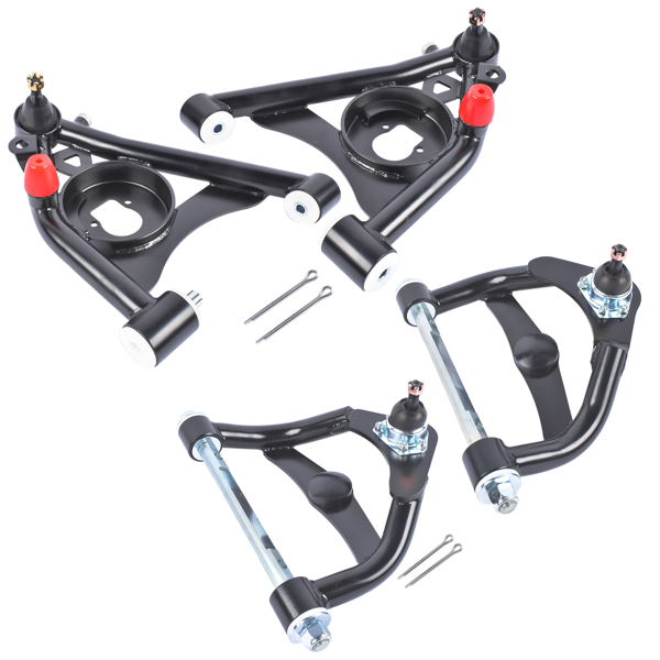 控制臂 Tubular Upper & Lower Control Arms Kit Powdercoated for GM G-Body Chevy Buick Olds 1978-1988-6