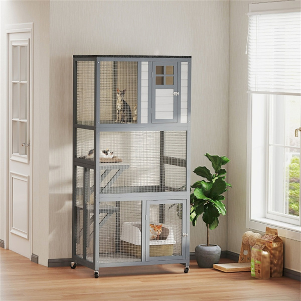 猫舍/木制猫屋（周末不发货）（ Amazon Shipping）（WalMart禁售）-2