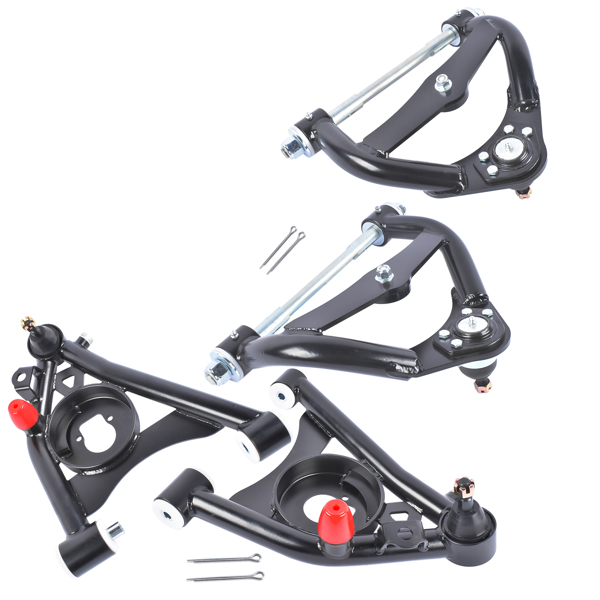 控制臂 Tubular Upper & Lower Control Arms Kit Powdercoated for GM G-Body Chevy Buick Olds 1978-1988-5