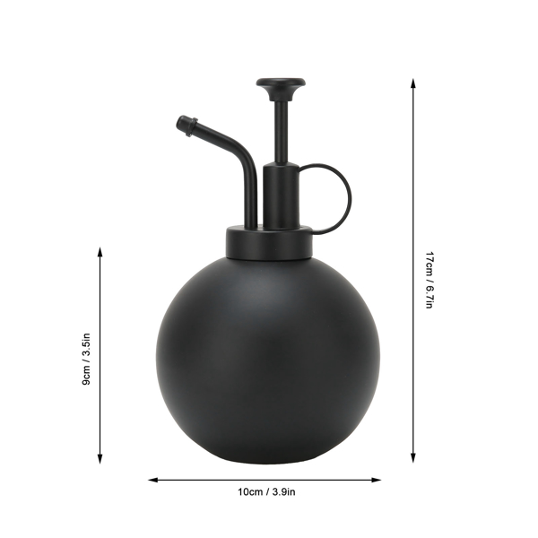 500ml Watering Pot Vintage Hand Press Spray Bottle Garden Balcony Accessory Black-12