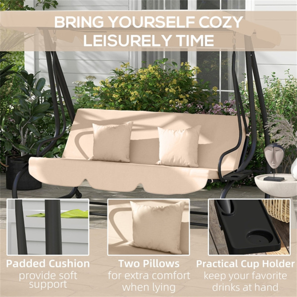 Outdoor Patio Swing Chair ( Amazon Shipping)（ Prohibited by WalMart ）-7