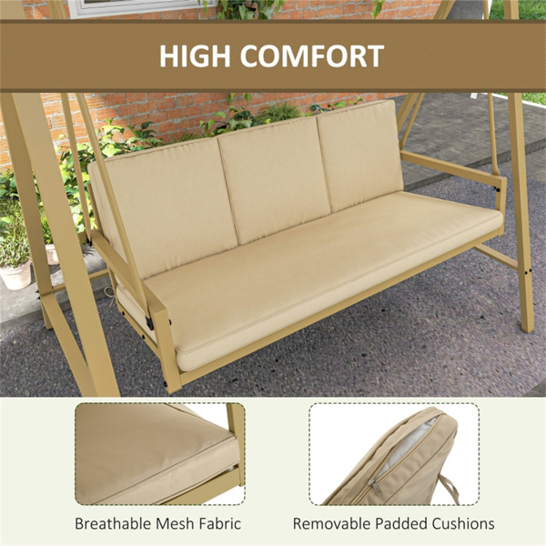 Outdoor Patio Swing Chair ( Amazon Shipping)（ Prohibited by WalMart ）-5