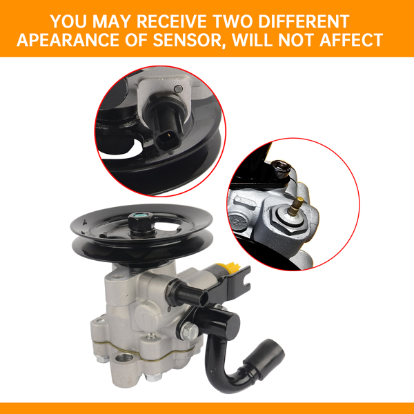 转向助力泵 Power Steering Pump 57100-1G000 for Hyundai Accent Hatchback Sedan 1.6L L4 2006-2008-3
