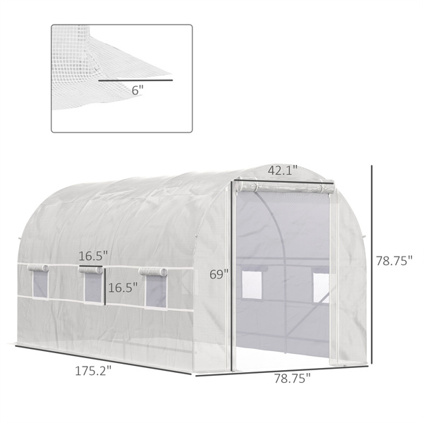 温室棚/户外步入式隧道温室温室-AS （ Amazon Shipping）（WalMart禁售）（周末不发货）-4