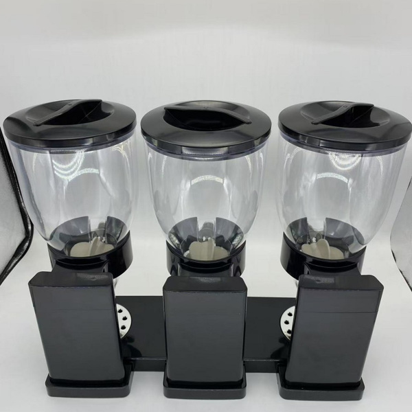Triple Food Dispenser Cereal Containers Storage Container Dispenser Countertop For Candy Nut Grain Granola Snack-3