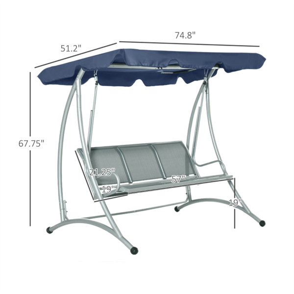 Outdoor Patio Swing Chair ( Amazon Shipping)（ Prohibited by WalMart ）-3