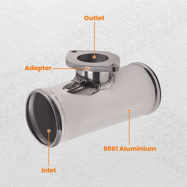 2.5英寸 63毫米 铝制泄压阀 BOV 适配器法兰 T 型管 FV RS 型-4