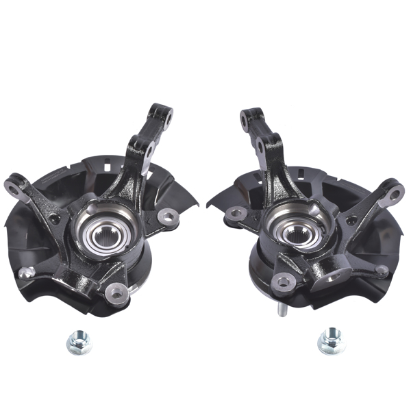 转向节总成 2x Steering Knuckles Left & Right for Dodge Attitude Hyundai Accent 1.4L 1.6L L4 2014-2017-4