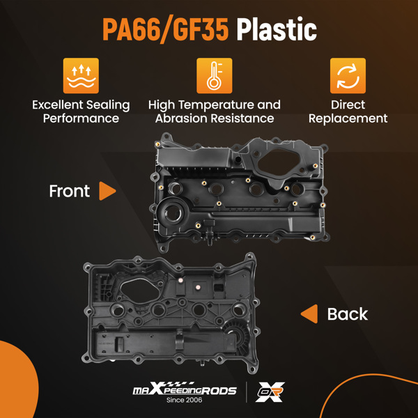 发动机气门盖（带垫片）适用于现代索纳塔 2.0L 2.4L 2015-2019 22400-2GGB0-5