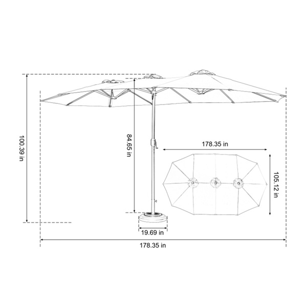 户外沙滩伞 （ Amazon Shipping）（WalMart禁售）（周末不发货）-3