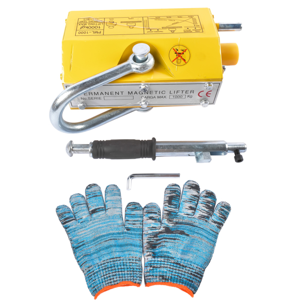 起重器 2200 lbs/1000 kg Lifting Capacity Permanent Magnetic Lifter Lifting Magnet Neodymium Hoist-4