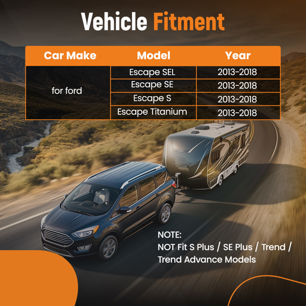 2英寸 3级 拖车牵引挂钩  适用于 Ford Escape SEL SE S Titanium 2013-2019-5