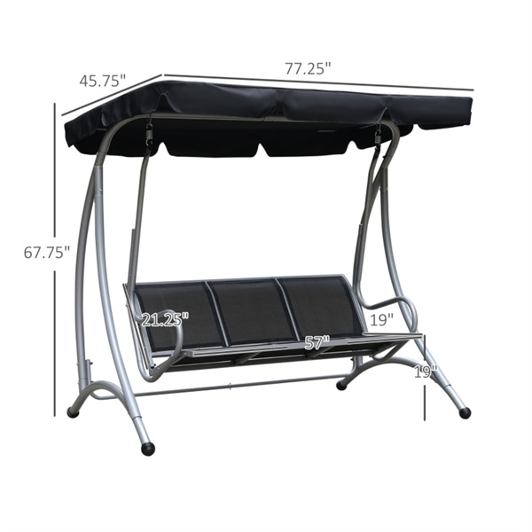Outdoor Patio Swing Chair ( Amazon Shipping)（ Prohibited by WalMart ）-3