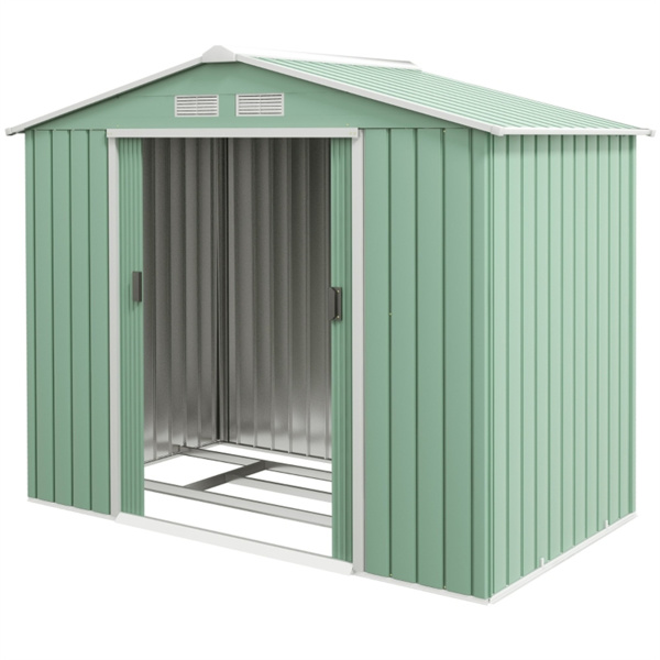 钢制仓库花园工具房7'x 4'白色-AS （ Amazon Shipping）（WalMart禁售）（周末不发货）-1