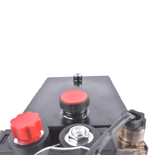 液压泵 4 Quart Hydraulic Power Unit Double Acting Pump 3200 PSI 12V DC Dump Trailer Hydraulic Pump SAE # 6-11
