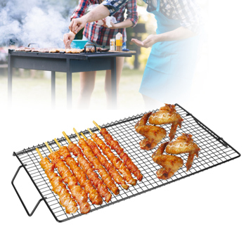 双耳不粘漆烧烤网 方形网片 BBQ户外烧烤片
