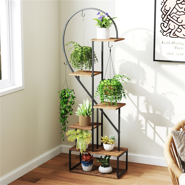 2PCS金属植物架，带6个金属钩 （amazon shipping-发货，WALMART禁止销售）-7