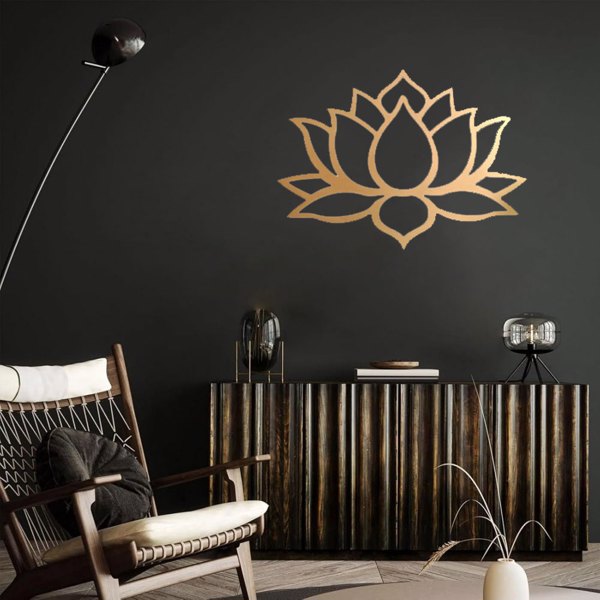 Stunning Large Lotus Metal Wall Art – Modern Living Room Decor & Fabulous Bridal Shower Gift.Wall Sculptures-cif buy-1