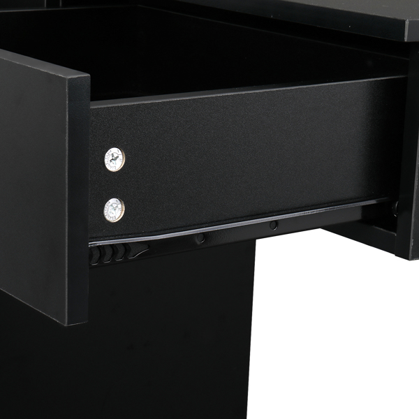 15 PCT E0 Particleboard Pitted Surface 2 Drawers 1 Lock 1 Door 3 Hair Dryer Salon Cabinet Black【Same code 63082170】-24