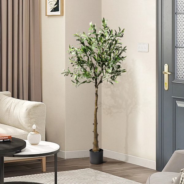 150cm olive tree 650 leaves 26 fruits PVC silk cloth artificial tree-6